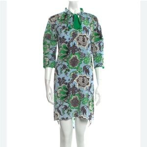 LIKE NEW $428 dvf willow flower print dress.